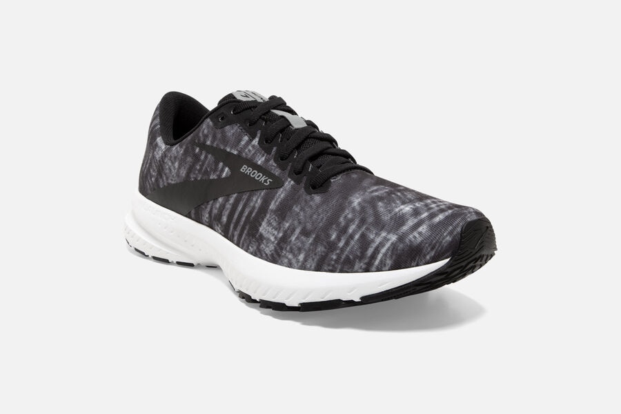 Brooks Launch 7 Road Running Shoes Womens - Black/Grey/White - ZMAIX-8903